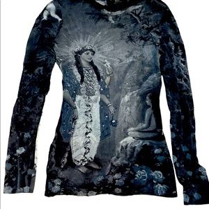 Jean Paul Gaulteir sheer long sleeve